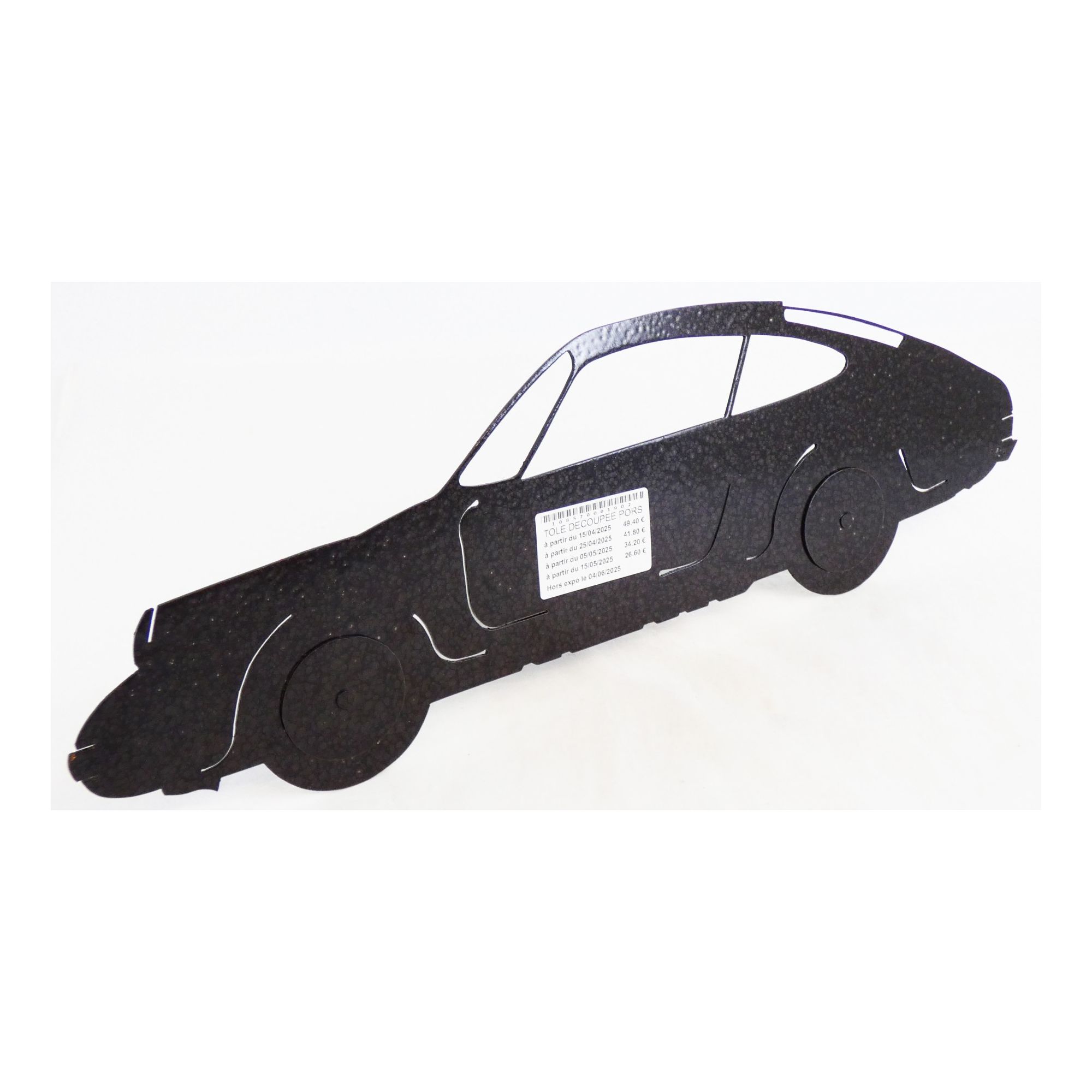 Porsche 911 Modern Cut Sheet Metal Decoration Porsche 911 Modern Cut Sheet Metal Decoration
