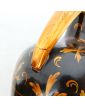 Paire de Vases en Céramique Doré Signé P. HEUZÉ