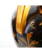 Paire de Vases en Céramique Doré Signé P. HEUZÉ