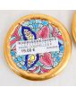 Paire de Dessous de Verres/Coupelles en Faïence Espagnol Décor Florale
