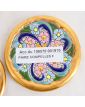 Paire de Dessous de Verres/Coupelles en Faïence Espagnol Décor Florale