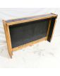 Wooden Radiator Cover with Tiled Top by GUILLERME ET CHAMBRON