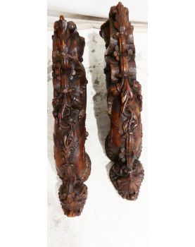 Pair of RAJASTHAN Carved Elements