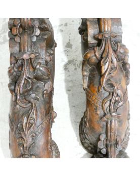 Paire d’Éléments Sculptés RAJASTHAN