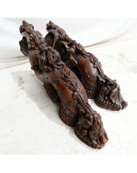 Paire d’Éléments Sculptés RAJASTHAN