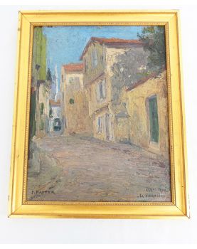 P.NATTER Huile sur Panneau Décor Ile de Ré
