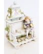 Porcelain Planter with Pigeons