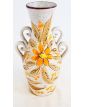 Italian Vase with 2 Handles and Floral Decor