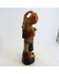 Sujet Jeune Garçon en Plâtre Moulé Polychrome Incomplet