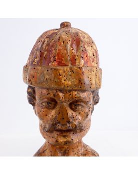 17th Century Wooden Bust of a Man