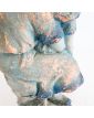 Signed Blue Terracotta Doll Girl