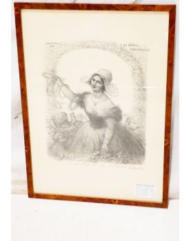 Charles LEANDRE Print Countersigned