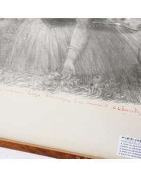 Charles LEANDRE Print Countersigned