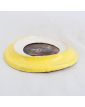 Miniature sur Cuir Cadre Jaune