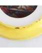 Miniature sur Cuir Cadre Jaune