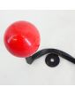 Petite Patère en Métal Noir et 2 Boules Colorés en Bois
