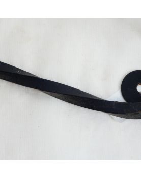 Petite Patère en Métal Noir et 2 Boules Colorés en Bois