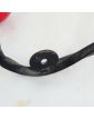 Petite Patère en Métal Noir et 2 Boules Colorés en Bois