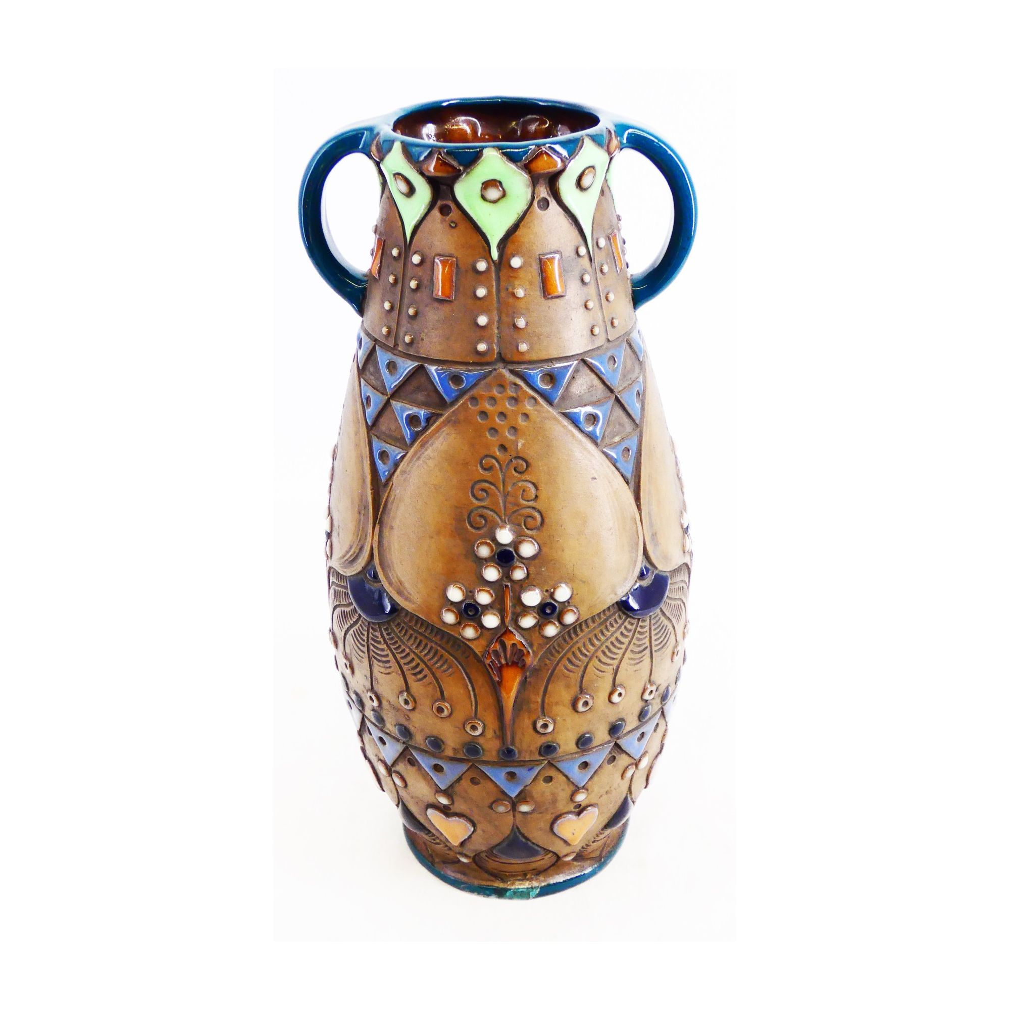 Vase en Faïence 2 Anses Émaillé Vase en Faïence 2 Anses Émaillé