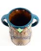 Earthenware Vase with 2 Enamelled Handles