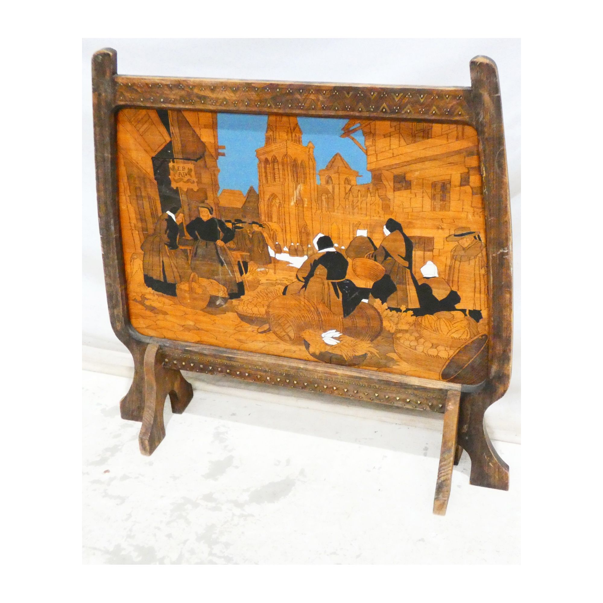 Breton Peasant Decor Fireplace Screen Breton Peasant Decor Fireplace Screen