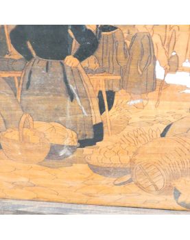 Breton Peasant Decor Fireplace Screen