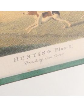 Pair of Large English Engravings with Hunting Decor