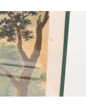 Paire de Grandes Gravures Anglaises Décor de Chasse