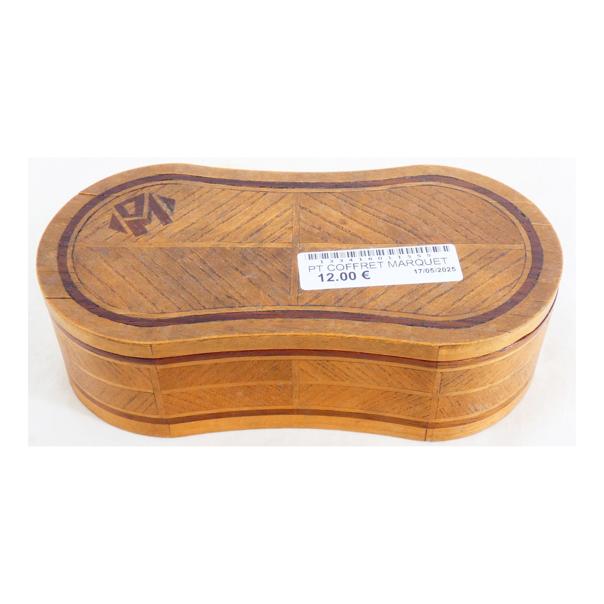 Small Monogrammed Marquetry Box Small Monogrammed Marquetry Box