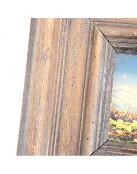 Small Painted Panel Mountain Scene