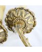 Paire d’Appliques à Pampilles en Bronze
