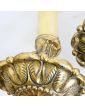 Paire d’Appliques à Pampilles en Bronze
