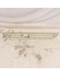 Console with White Wrought Iron Shelf and Glass Top