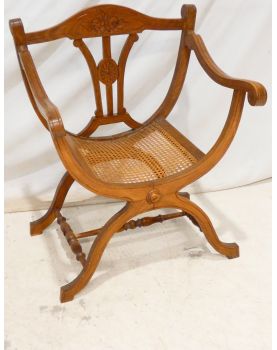 Curule Cane Seat