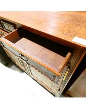 Commode Normande 2 Portes 3 Tiroirs en Chêne Sculpté