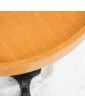 Bistro Pedestal Table with Cast Iron Legs
