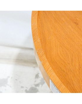 Bistro Pedestal Table with Cast Iron Legs