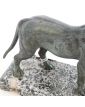 Chien en Bronze sur Socle en Marbre Joseph Victor CHEMIN