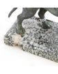 Chien en Bronze sur Socle en Marbre Joseph Victor CHEMIN