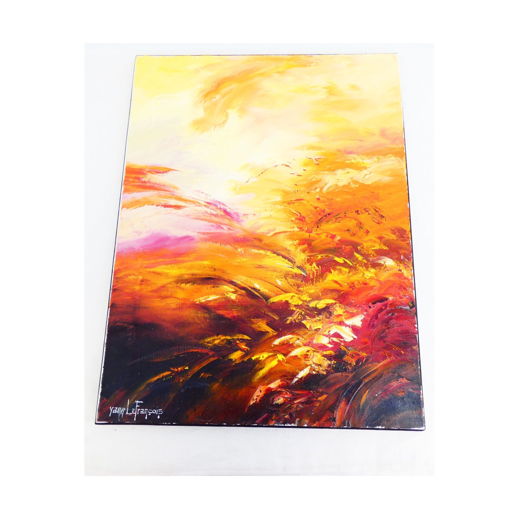 Huile sur Toile Abstraction Y.LEFRANCOIS Huile sur Toile Abstraction Y.LEFRANCOIS