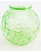 Vase en Verre Moulé Vert
