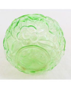 Vase en Verre Moulé Vert