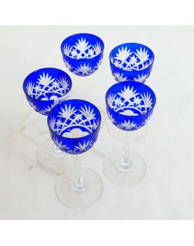 Lot 5 Petits Verres avec Carafe Sans Bouchon