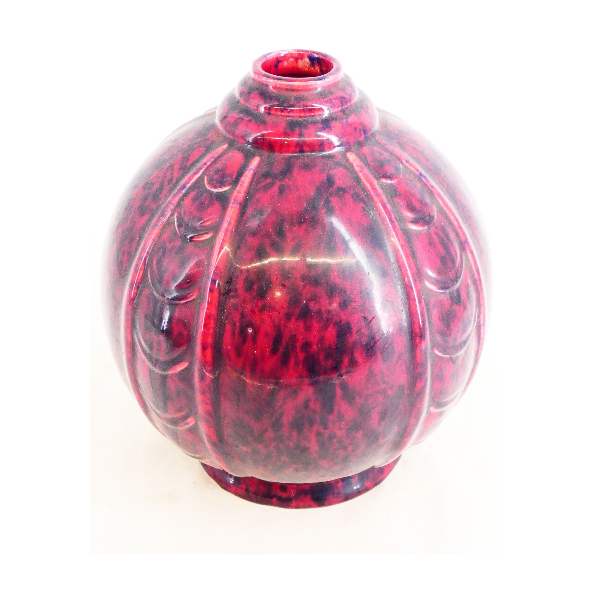 Red and Black Art Deco Vase Red and Black Art Deco Vase