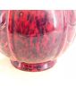 Vase Art Déco Rouge et Noir