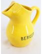 Antique Yellow BERGER Pitcher in Cracked Earthenware
