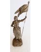 Statue of Joan of Arc in spelter