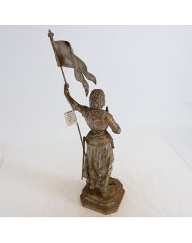 Statue of Joan of Arc in spelter