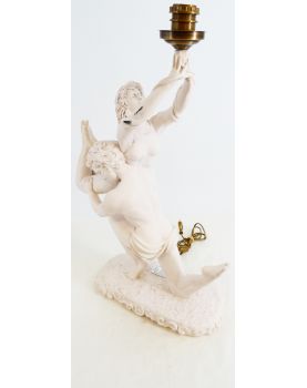 Grande Lampe Statue Couple Electrification Neuve