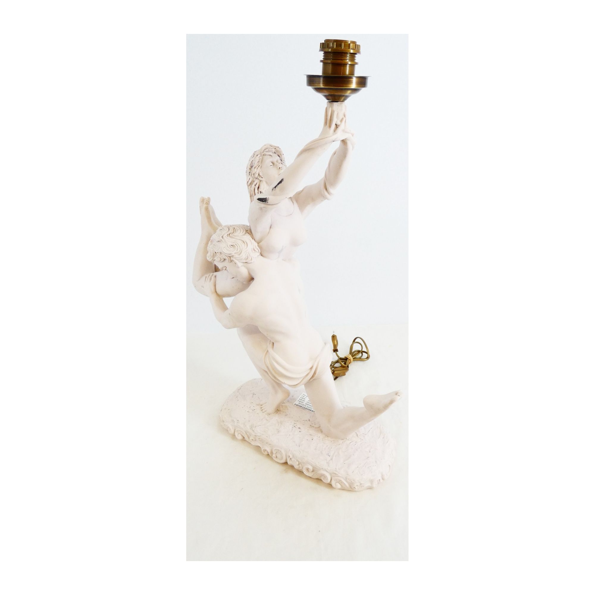 Large Couple Statue Lamp New Electrification Large Couple Statue Lamp New Electrification